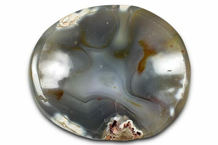 Polished Orca Agate Dish - Madagascar #339433